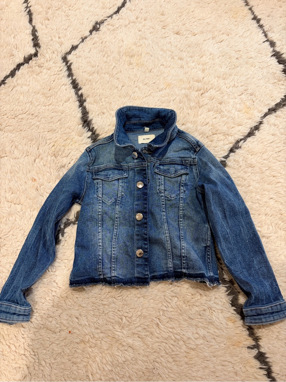 DL1961 Girls' Dark Blue Denim Jacket